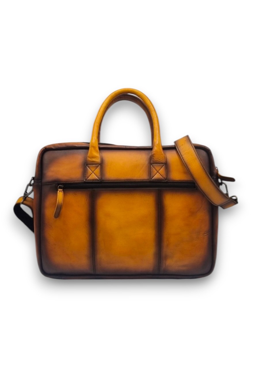 Laptoptas Firenze Girasole - Achterkant2 - FIR - Gir