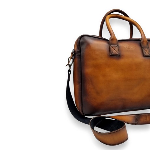 Laptoptas Firenze Cognac - Firenze cognac 3 - FIR - Cognac