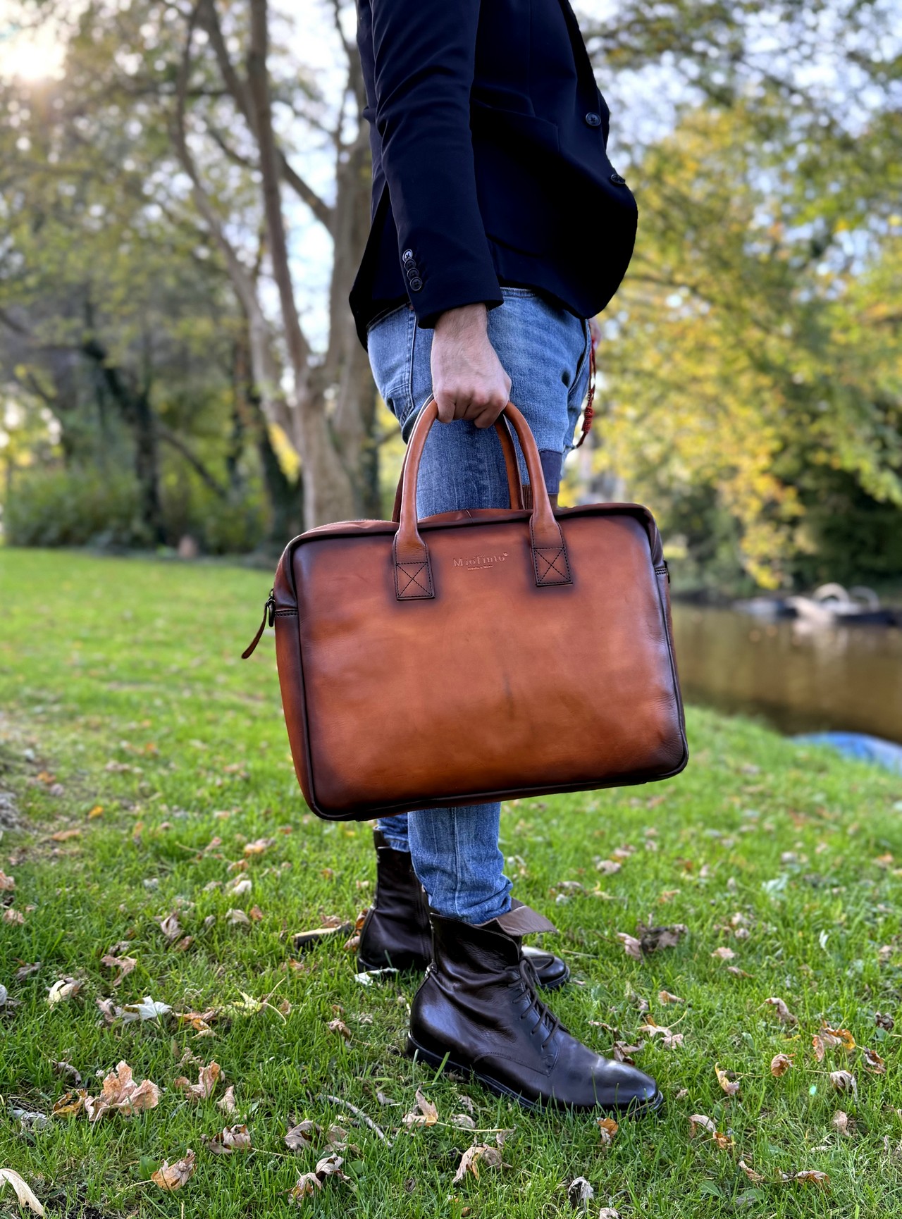 Laptoptas Firenze Cognac - Firenze cognac sfeer - FIR - Cognac