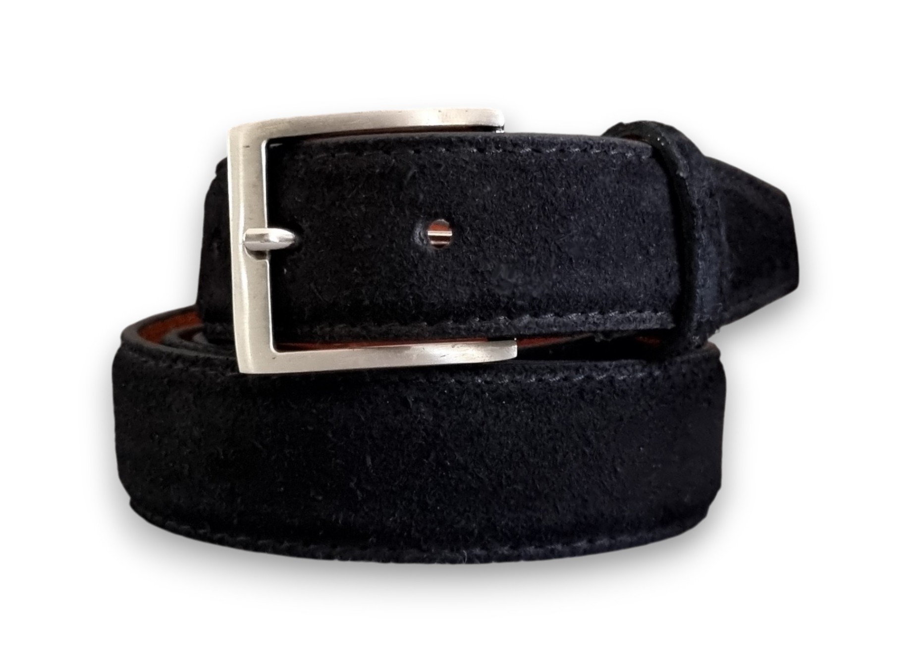 VENETO SUEDE - ZWART - Suede riem zwart - VENETO - SU ZW