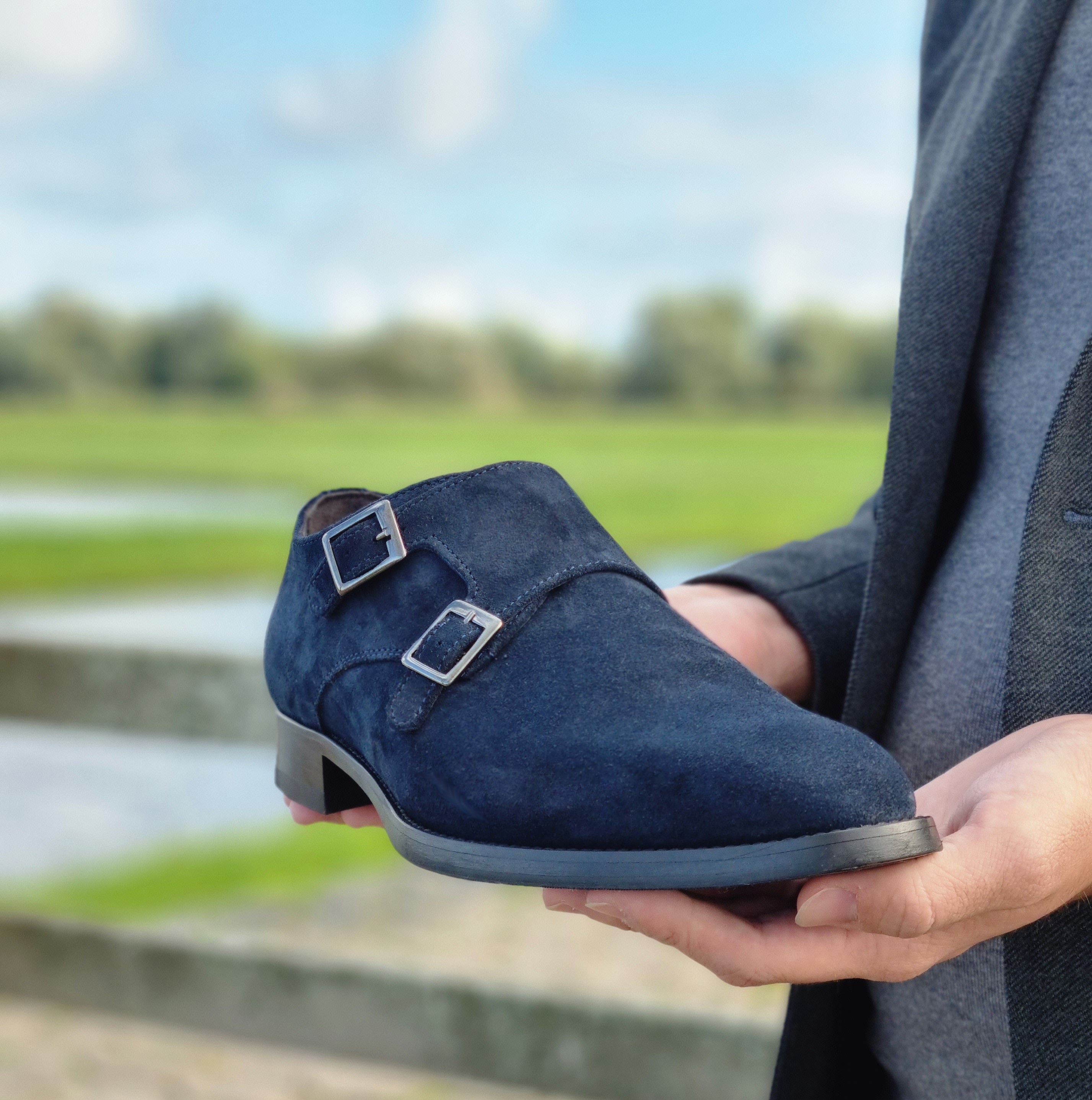 VENETO SUEDE - BLAUW - Veneto suede donker blauw part3 - VENETO - SU BL